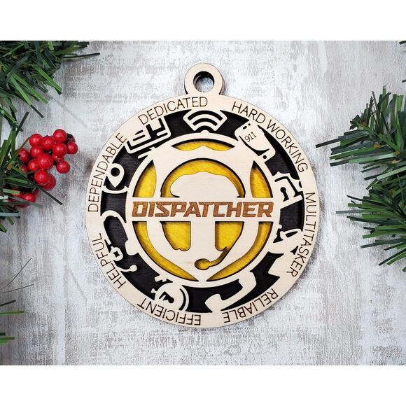 DISPATCHER Ornament Personalized First Responder Christmas Gift - Picture 1 of 5
